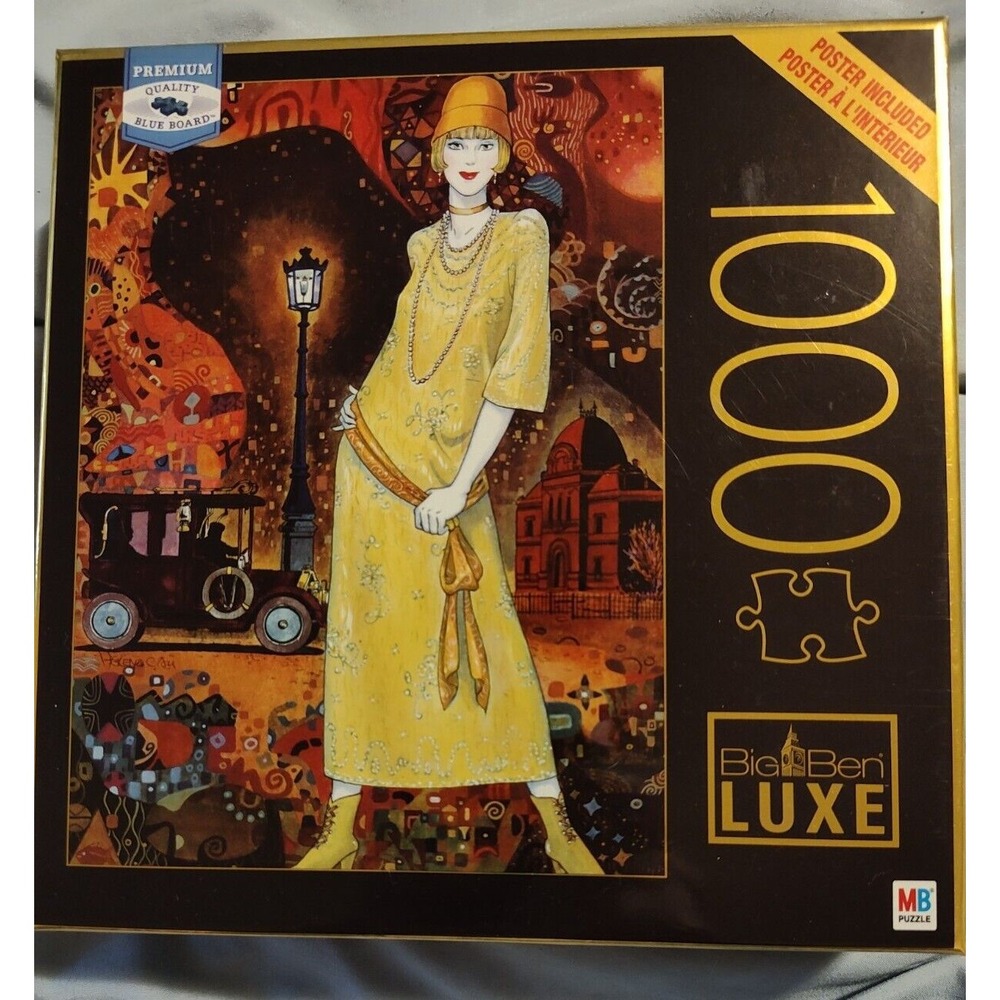 An Evening In Paris- 1000Pc Puzzle Big Ben Luxe NEW Poster Included